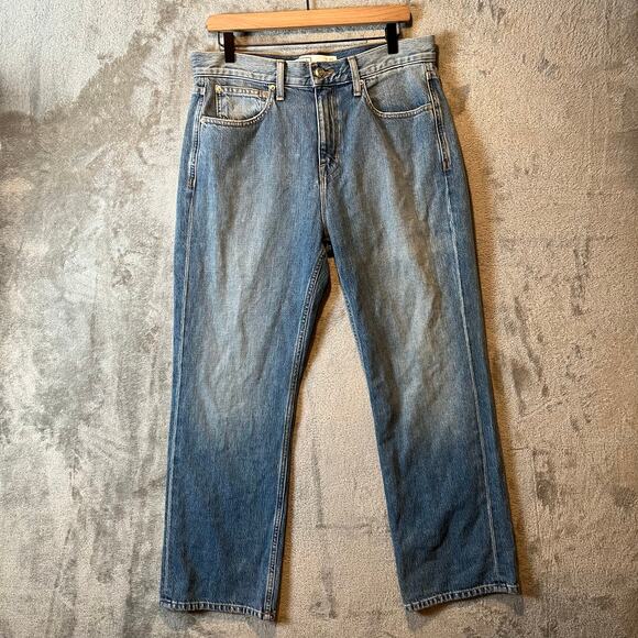 AYR The Empire‎ Straight Leg High Rise Jeans Size 30 Light Wash - Picture 1 of 8